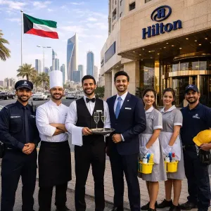 مطلوب موظفين للعمل في فندق في الكويت