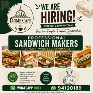 مقهى دوم في الكويت يبحث عن صانعي سندويشات محترفين للانضمام إلى فريقه المتنامي